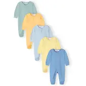 MINOTI Pyjama bleu / bleu clair / jaune clair / vert pastel / orange