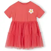 MINOTI Robe orange / blanc