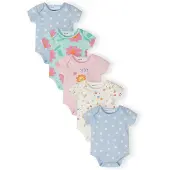 MINOTI Barboteuse / body crème / bleu clair / menthe / rose