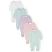 MINOTI Barboteuse / body menthe / vert clair / lilas / rose / blanc