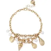 Steve madden Bracelet or / blanc perle