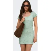 ONLY Robe 'ONLHillary' vert / blanc