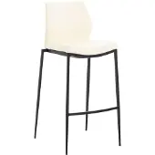 CLP Tabouret de bar Matola similicuir noir