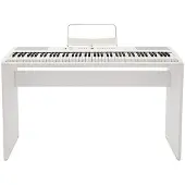 Gear4Music SDP-2 Digital Upright Piano by White