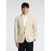 Selected Seersucker Blazer Homme Beige 46