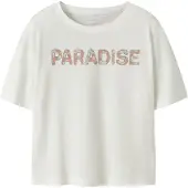 Name it T-Shirt 'NKFVONAYA' orange foncé / argent / blanc