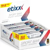 Etixx Energy Sport Energy Bars Box Marzipan Cake 50g 12 Units Blanc