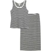 Bonprix Top et jupe (ens. 2 pces) en coton extensible