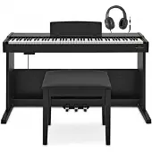 Gear4Music VISIONKEY-500 Piano Numérique avec Pack Siège Matte Black