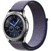 IMoshion Bracelet en nylon pour Samsung Galaxy Watch 3 (45 mm) / Watch (46 mm) / Gear S3 Frontier / Gear S3 Classic (22 mm) - Violet