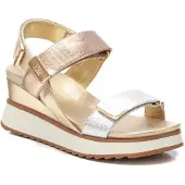 Xti pour femme. 14388201-ORO Sandales 143882 or (39), Doré, 5 à 8 cm, Velcro, Casuel