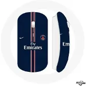 MANIACASE Souris Sans Fil - Nike - PSG Fly Emirates - Clé USB WiFi incluse - Compatible Mac et PC - Bleu