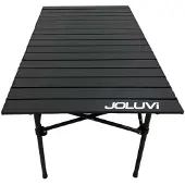 Joluvi Camptab Folding Table With Benches Set Noir