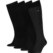 Tommy Hilfiger 701235378 Long Socks 4 Pairs Noir EU 39-42 Homme