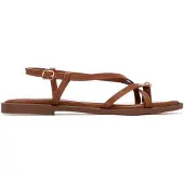 Xti Sandales plates 145358 femmes - Marron - 39