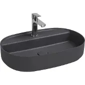 Isvea INFINITY OVAL vasque à poser, 60x40cm, anthracite