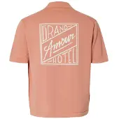 Selected Coupe Décontractée Polo En Maille Homme Rose M