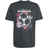 Adidas Originals T-Shirt 'FC Bayern' bleu / graphite / rouge / blanc