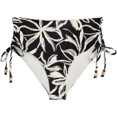 Marc o'polo Bas de bikini ' Abstract Floral ' noir / blanc