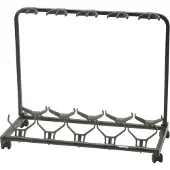 Quiklok GS/450 Stand pour 5 Guitares avec Roulettes