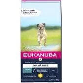 Eukanuba Grain Free Adult Small Medium Chicken 12 kg nourriture sans céréales pour chiens de petites et moyennes races au poulet