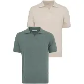 Felix Hardy T-Shirt beige clair / vert foncé