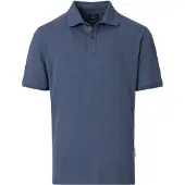 Casamoda Polo Stretch Mélangé Marine Bleu taille L