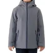 4F Garçons, Veste de ski, dunkelgraue Skijacke für Jungen (140), Gris, 140
