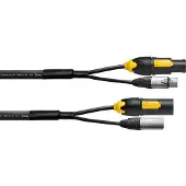 Cordial Câble Hybride XLR 5 Points + Powercon 2,5 Mm True1 - 3M
