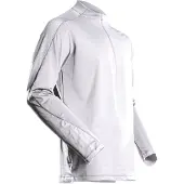 Mascot Customized 22681 Half Zip Long Sleeve T-shirt Blanc L Homme