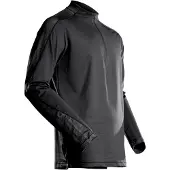 Mascot Customized 22681 Half Zip Long Sleeve T-shirt Noir 4XL Homme