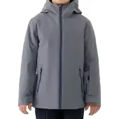 4F Garçons, Veste de ski, dunkelgraue Skijacke für Jungen (164), Gris, 164