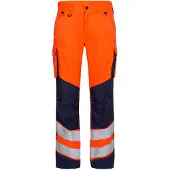 F-engel Bundhose Safety Light orange/blau ink Gr. 50