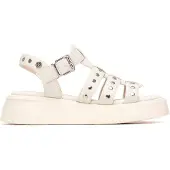 Xti pour femme. 14523802-HIELO Sandales 145238 blanc cassé (37), Plat, Boucle, Casuel