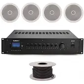 SubZero Système de Sonorisation pour Plafond 60 W 100 V