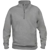 Clique Unisexe, Pull-over, Basic Half Zip, Gris, (L)