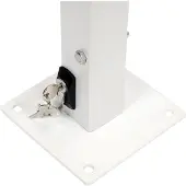 TRIZERATOP Barrière de parking / poteau de barrière H = 60 cm, L = 55 cm avec insert profilé