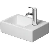 Duravit Lave-mains pour meuble VERO AIR 380x250mm o ÜL m HLB 1 HL droite blanc (250 mm, 380 mm)