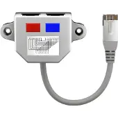 Goobay Répartiteur de câble (adaptateur en Y) - connexion 1:1, 1x 8 broches vers 2x 8 broches