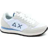Sun68 Sneakers Tom Toile Unie Bleu Blanc Blanc cassé taille 42