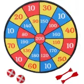 Rappa Cible de Fléchettes Velcro 36 Cm 2 Boules + 2 Fléchettes