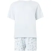 Hunkemoller Shorty 'Daisy' bleu pastel / bleu clair / vert / blanc