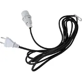 Best Season Câble de rechange pour étoiles lumineuses et articles suspendus Câble textile noir, env. 3,5 m / dans un sachet en polyéthylène, 293-03