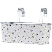 Esschert Design Jardinière En Zinc Abeilles Avec Crochet