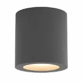 Astro Kos - Downlight rond monté en surface Gris structuré IP65, GU10