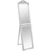 vidaXL Miroir sur pied argenté 40x160 cm