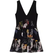 Desigual Robe mélange de couleurs / noir