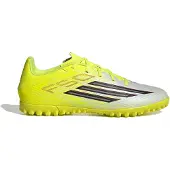 Adidas Chaussure de foot 'F50 Club' jaune / rouge clair / noir / argent