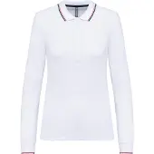 Kariban Polo piqué à manches longues pour femme