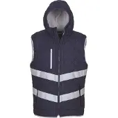 Yoko Bodywarmer à capuche haute visibilité KENSINGTON Marine XL